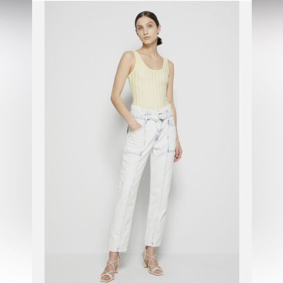 Jonathan  Simkhai acid wash Jeans with High-Waisted Fit, size 25 - Picture 2 of 16